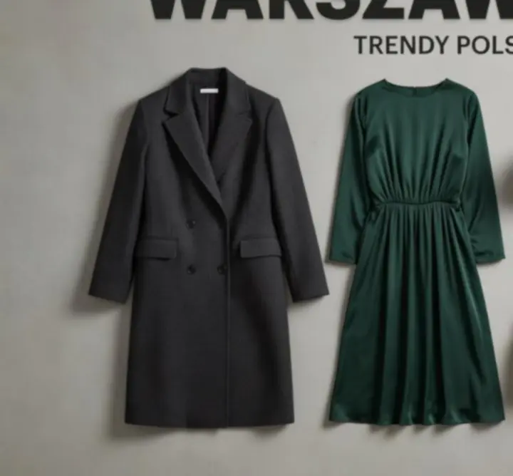 Zestaw wyselekcjonowanych ubrań i akcesoriów w luksusowej aranżacji