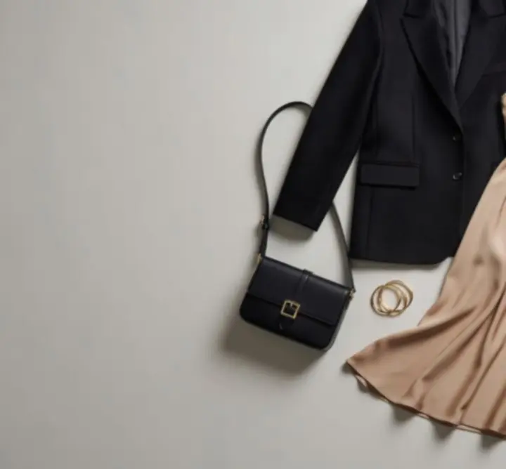 Wybrane bestsellery FashionShopp zaprezentowane na minimalistycznym tle.