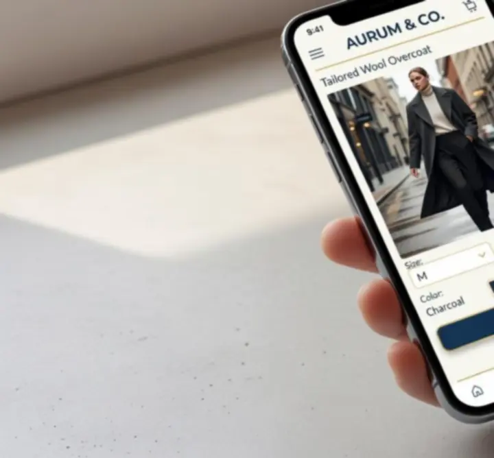 Mobilne doświadczenie zakupowe na smartfonie w sklepie FashionShopp.