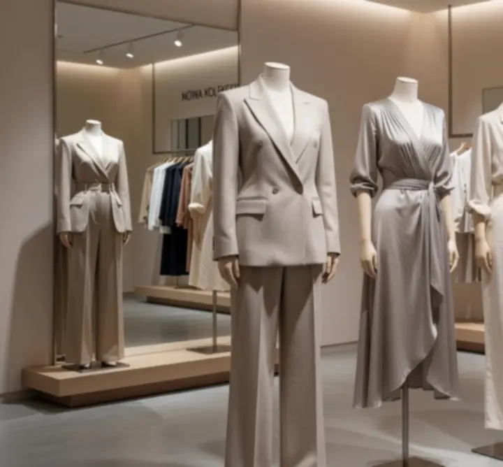 Podgląd najnowszej kolekcji FashionShopp w formie edytorialowej sceny.